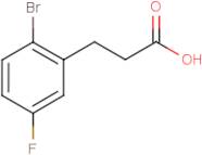 3-(2-Bromo-5-fluorophenyl)propanoic acid