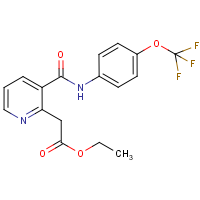 Ethyl 2-(3-{[4-(trifluoromethoxy)anilino]carbonyl}pyridin-2-yl)acetate