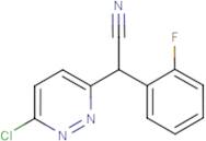 2-(6-Chloro-3-pyridazinyl)-2-(2-fluorophenyl)acetonitrile