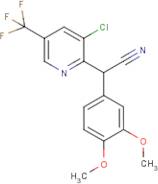 2-[3-Chloro-5-(trifluoromethyl)pyridin-2-yl]-2-(3,4-dimethoxyphenyl)acetonitrile