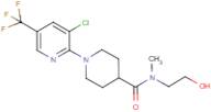 1-[3-Chloro-5-(trifluoromethyl)pyridin-2-yl]-N-(2-hydroxyethyl)-N-methylpiperidine-4-carboxamide