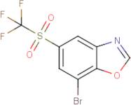 7-Bromo-5-[(trifluoromethyl)sulphonyl]-1,3-benzoxazole