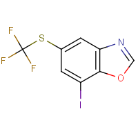 7-Iodo-5-[(trifluoromethyl)thio]-1,3-benzoxazole