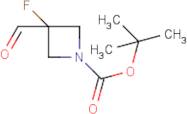 3-Fluoroazetidine-3-carbaldehyde, N-BOC protected