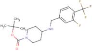 4-{[3-Fluoro-4-(trifluoromethyl)benzyl]amino}piperidine, N1-BOC protected