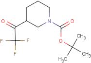 3-(Trifluoroacetyl)piperidine, N-BOC protected