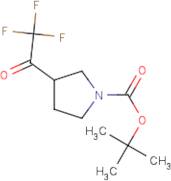 3-(Trifluoroacetyl)pyrrolidine, N-BOC protected