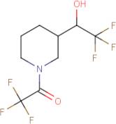 3-(1-Hydroxy-2,2,2-trifluoroethyl)-1-(trifluoroacetyl)piperidine