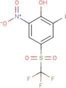 2-Iodo-6-nitro-4-[(trifluoromethyl)sulphonyl]phenol