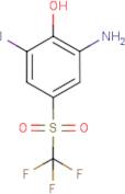 2-Amino-6-iodo-4-[(trifluoromethyl)sulphonyl]phenol