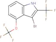 3-Bromo-4-(trifluoromethoxy)-2-(trifluoromethyl)indole