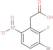 3-Bromo-2-fluoro-6-nitrophenylacetic acid