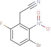 3-Bromo-6-fluoro-2-nitrophenylacetonitrile