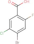 4-Bromo-5-chloro-2-fluorobenzoic acid