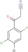 4-Bromo-5-chloro-2-fluorobenzoylacetonitrile