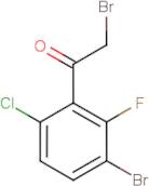 3-Bromo-6-chloro-2-fluorophenacyl bromide