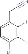 4-Bromo-3-fluoro-2-iodophenylacetonitrile