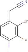 2-Bromo-3-fluoro-4-iodophenylacetonitrile