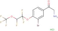 3-Bromo-4-[1,1,2-trifluoro-2-(trifluoromethoxy)ethoxy]phenacylamine hydrochloride