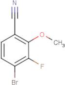 4-Bromo-3-fluoro-2-methoxybenzonitrile