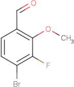 4-Bromo-3-fluoro-2-methoxybenzaldehyde