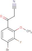 4-Bromo-3-fluoro-2-methoxybenzoylacetonitrile