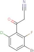 3-Bromo-6-chloro-2-fluorobenzoylacetonitrile