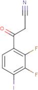 2,3-Difluoro-4-iodobenzoylacetonitrile