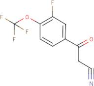 3-Fluoro-4-(trifluoromethoxy)benzoylacetonitrile