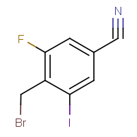 4-(Bromomethyl)-3-fluoro-5-iodobenzonitrile