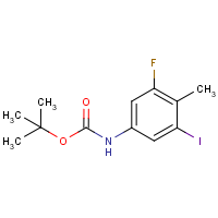 3-Fluoro-5-iodo-4-methylaniline, N-BOC protected