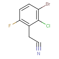 3-Bromo-2-chloro-6-fluorophenylacetonitrile