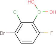 3-Bromo-2-chloro-6-fluorobenzeneboronic acid