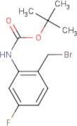 2-Amino-4-fluorobenzyl bromide, N-BOC protected