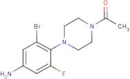 4-(4-Acetylpiperazin-1-yl)-3-bromo-5-fluoroaniline