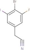 4-Bromo-3-fluoro-5-iodophenylacetonitrile