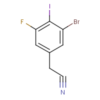 3-Bromo-5-fluoro-4-iodophenylacetonitrile