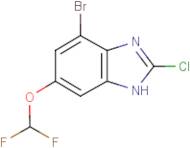 4-Bromo-2-chloro-6-(difluoromethoxy)-1H-benzimidazole