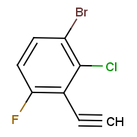 3-Bromo-2-chloro-6-fluorophenylacetylene