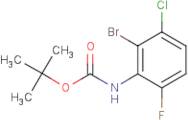 2-Bromo-3-chloro-6-fluoroaniline, N-BOC protected