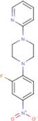 1-(2-Fluoro-4-nitrophenyl)-4-(pyridin-2-yl)piperazine