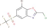 7-Bromo-2-(chloromethyl)-5-((trifluoromethyl)sulfonyl)benzoxazole