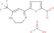 2,3-Dihydro-5-(2-nitrothienyl)-7-(trifluoromethyl)diazepinium nitrate