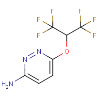 6-[2,2,2-Trifluoro-1-(trifluoromethyl)ethoxy]pyridazin-3-amine