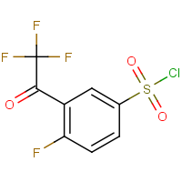 4-Fluoro-3-(trifluoroacetyl)benzenesulphonyl chloride