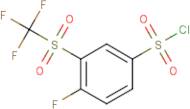 4-Fluoro-3-[(trifluoromethyl)sulphonyl]benzenesulphonyl chloride