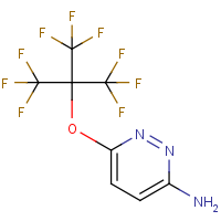 6-[2,2,2-Trifluoro-1,1-bis(trifluoromethyl)ethoxy]pyridazin-3-amine