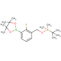 tert-Butyl((2-fluoro-3-(4,4,5,5-tetramethyl-1,3,2-dioxaborolan-2-yl)benzyl)oxy)dimethylsilane