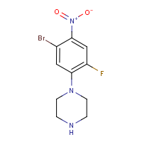 1-(5-Bromo-2-fluoro-4-nitrophenyl)piperazine