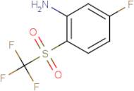 5-fluoro-2-(trifluoromethylsulphonyl)aniline